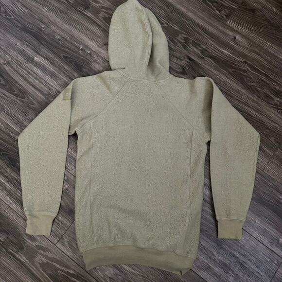 Alo Triumph Hoodie Pullover Soft Fleece Hoody Sweatshirt Lime Green size Small - Picture 5 of 5